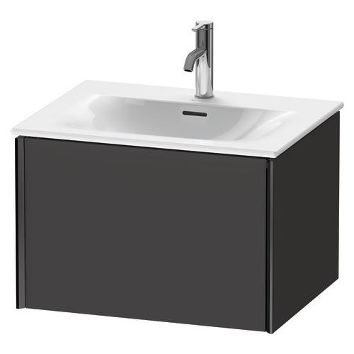 Duravit XViu Waschtischunterbau wandhängend Graphit Supermatt 610x480x397 mm - XV40320B2800E00 XV40320B2800E00