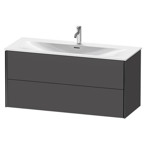 Duravit XViu Waschtischunterbau wandhängend Graphit Matt 1210x480x557 mm - XV41360B2490A00 XV41360B2490A00