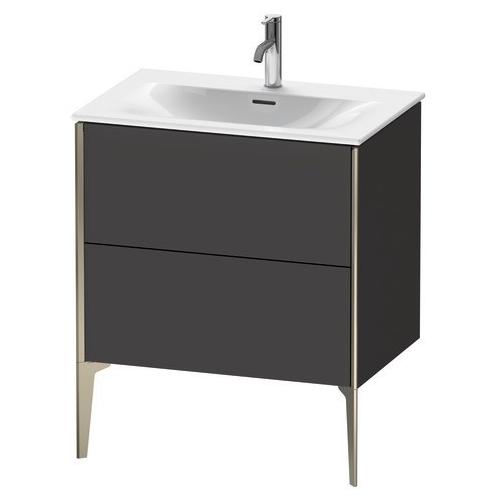 Duravit XViu Waschtischunterbau bodenstehend Graphit Supermatt 710x480x591 mm - XV43010B180 XV43010B180