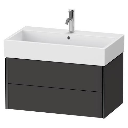 Duravit XViu Waschtischunterbau wandhängend Graphit Supermatt 784x454x397 mm - XV43360B2800E00 XV43360B2800E00