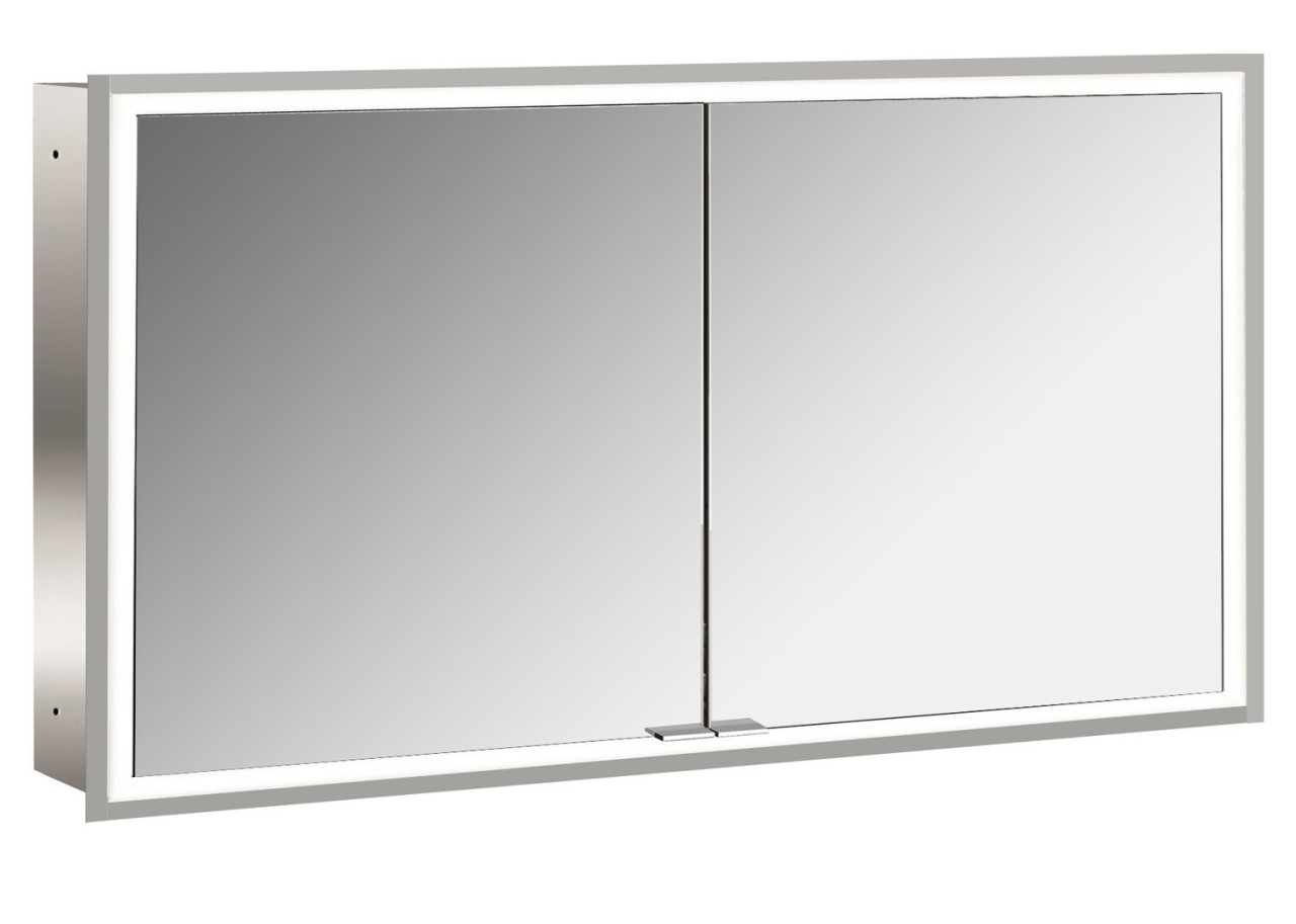 emco LED-Lichtspiegelschrank prime Facelift Unterputz, 1300 mm, 2-türig, IP 20 Rückwand verspiegelt, 949706295 Image