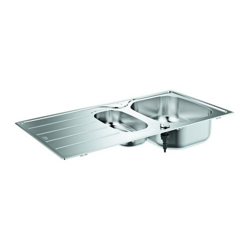 GROHE Edelstahlspüle K200 31564_1 mit 1,5 Becken Abtropffläche 965x500mm, 31564SD1 31564SD1