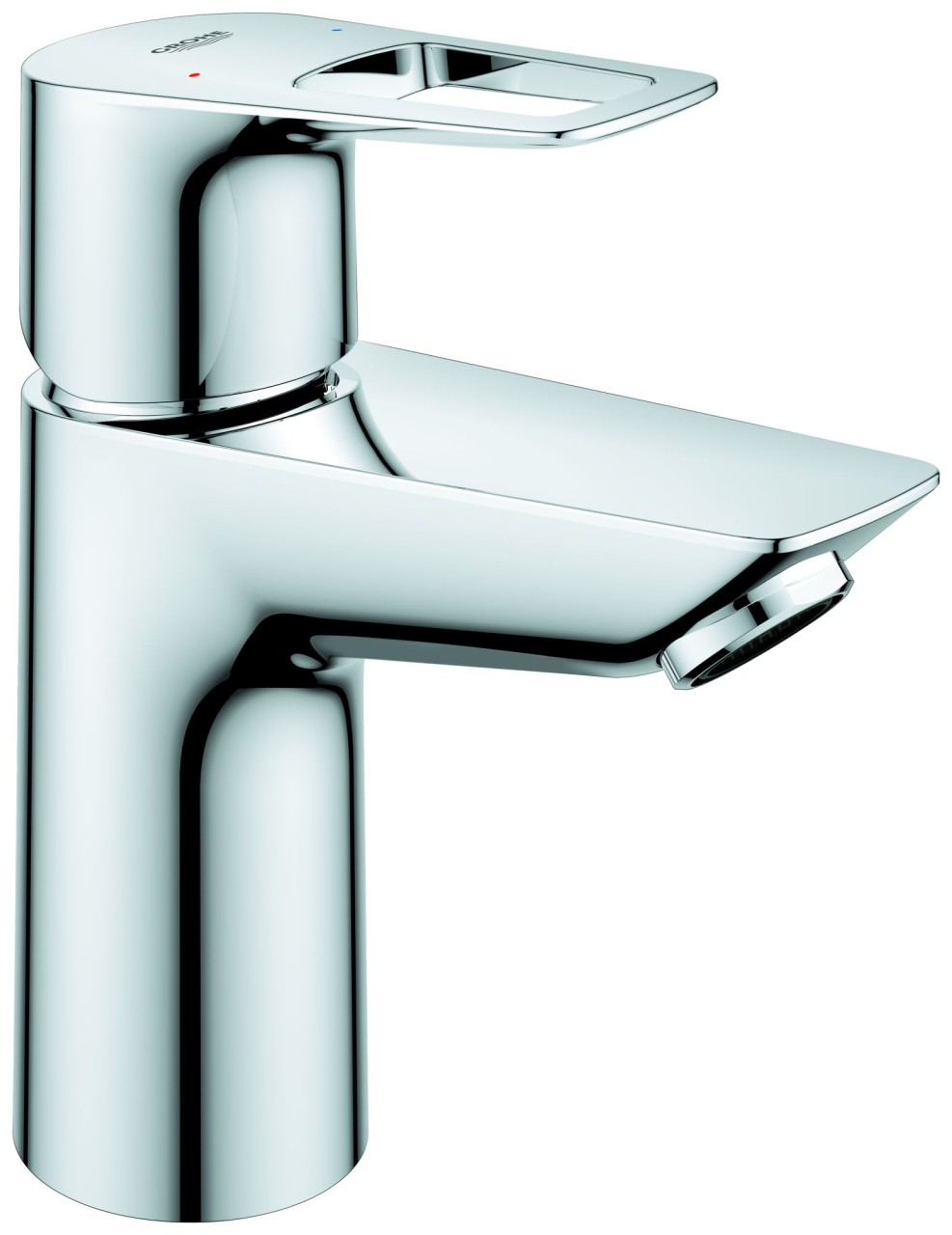 GROHE Waschtischarmatur BauLoop 23337_1 S-Size glatter Körper chrom, 23337001 23337001 Image