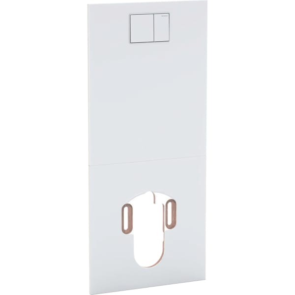 Geberit Designplatte für Geberit AquaClean WC-Komplettanlage, Sela/Mera Glas weiß, 115328SI1 115328SI1 Image