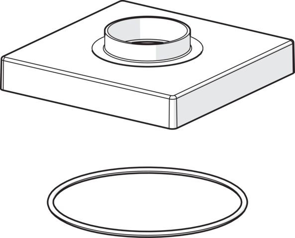 Hansa Rosette HANSA 1003885V 75x75 mm chr 1003885V Image