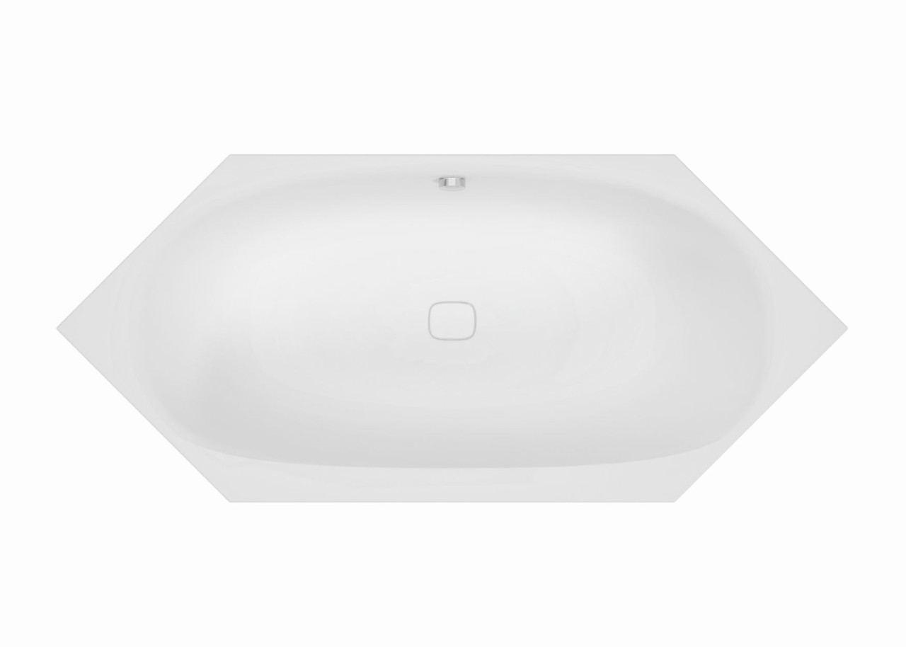 Hoesch Badewanne iSensi Sechseck 1900x900 Weiß, 3845.010 3845.010 Image
