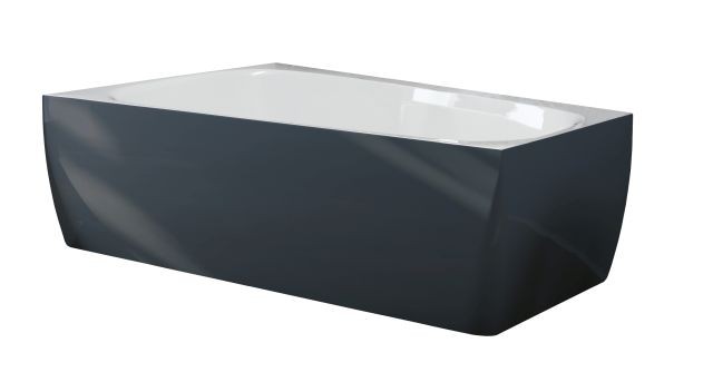 Hoesch Badewanne iSensi Trap 1700x1000 Monolith li. Überlaufschlitz, BiColor Weiß-Grau, 3873.112 3873.112 Image