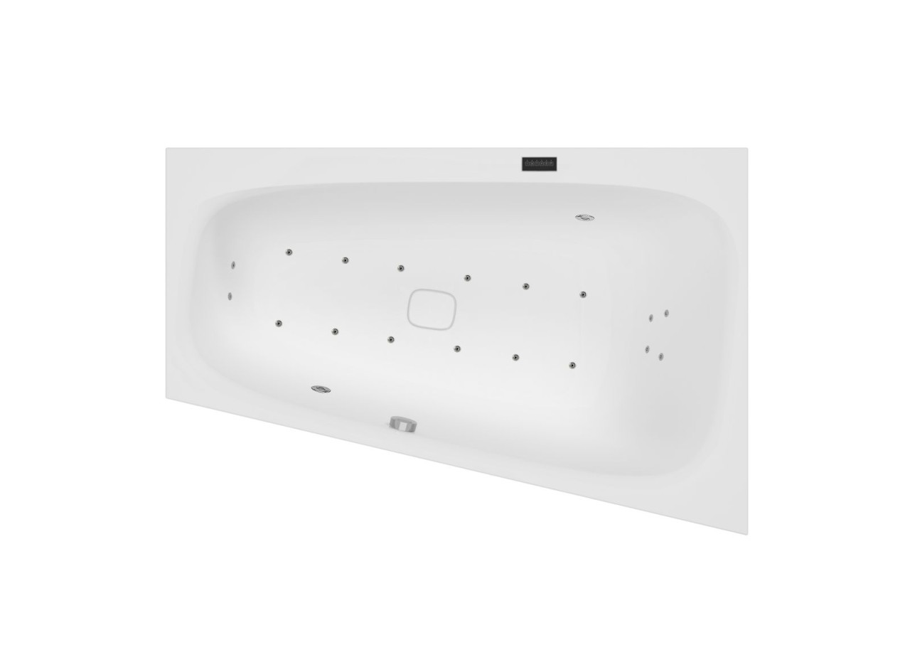 Hoesch Whirlpool iSensi Trap 1800x1400 Monolith re. iSensi System, Motor rechts, 3876i.010305001 3876i.010305001 Image