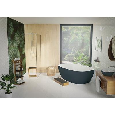 Hoesch Badewanne iSensi Oval 1700x750 Monolith Überlauf Weiß, BW Weiß-Grau, 3987.112 3987.112 Image