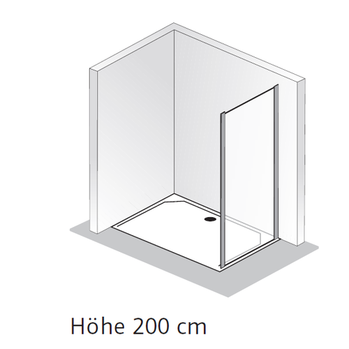 HSK Solida Seitenwand zur Kombination mit Gleittür 1533xxx