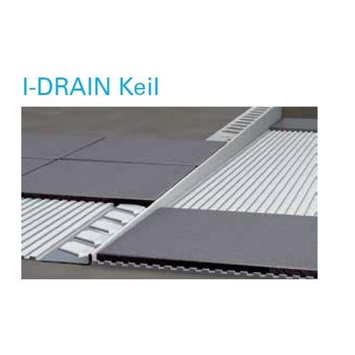 I-DRAIN Keil rechts 0,98 m, Edelstahl, gebürstet, h1 8mm, h2 24mm ID754080L