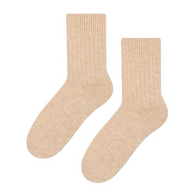 Womens Wool Dress Socks | Steven | Atmungsaktive Warme Socken für Damen -Beige Image