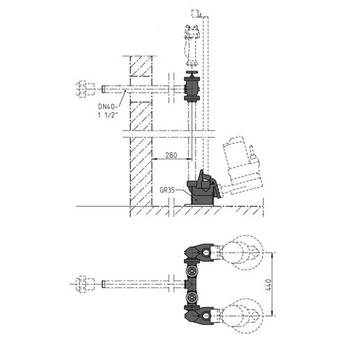 Jung Pumpen S-Zubehör Armaturen Dn40-D Mc JP48924