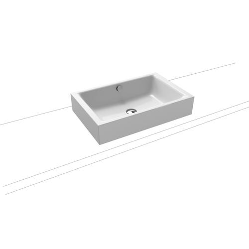 Kaldewei Aufsatzwaschtisch Puro, Modell 3175 mit Überlauf 600x385, 909106003030 909106003030