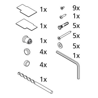 Kermi ZBIN022 Set Montagekleinteile, 2528864 2528864 Image