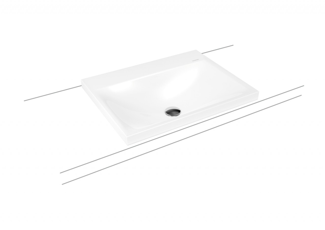 Kaldewei Aufsatzwaschtisch SILENIO Mod.3040, 600x460, sm100,PEFF,AD,m. 1HL 903906013676 Image