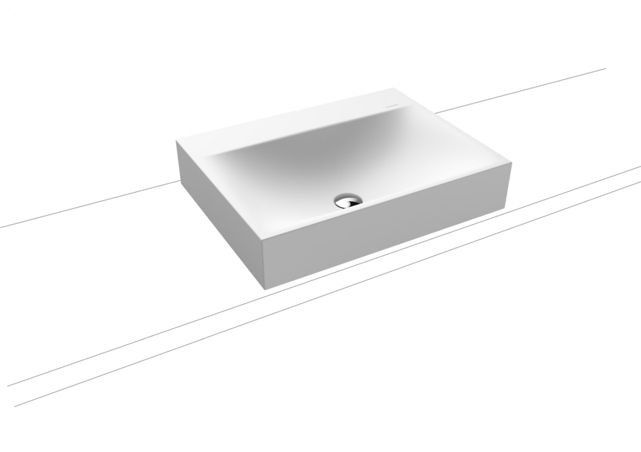 Kaldewei Aufsatzwaschtisch SILENIO Mod.3042, 600x460, alpinweiß matt,PEFF,AD,oÜL 904106313711 Image