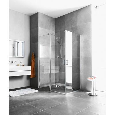 Kermi Eck-Halbteil links Diga F2L 1230x1850, silber hochglanz, ESG klar mit KermiClean, DIF2L DIF2L12318VPK Image