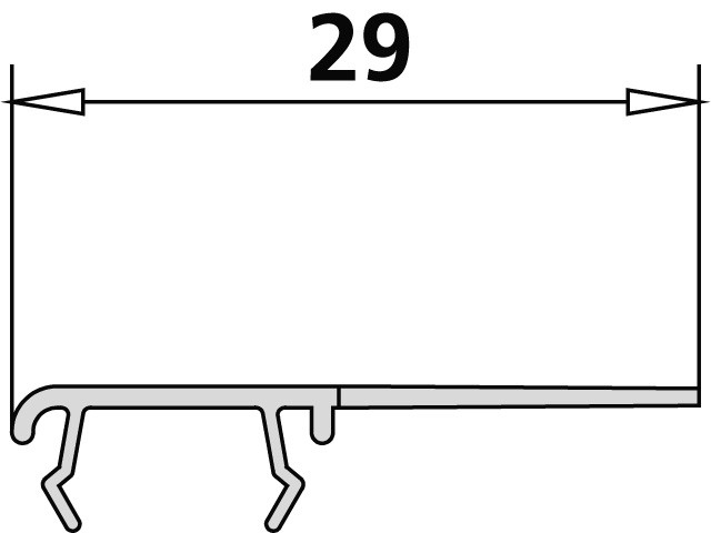 Kermi 4628M29L 1x Dichtleiste 4719 24 L, Länge: 2000 mm, 2534973 2534973 Image
