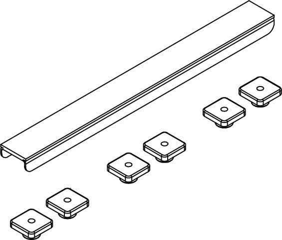 Kermi BC Abdeckung Rinne Verfliesbar 700 x 40 x 18 mm, 6035229 6035229 Image