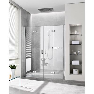 Kermi Pendel-Falttür Diga 2T4 1300x1850, silber hochglanz, ESG klar mit KermiClean DI2T413018VPK Image