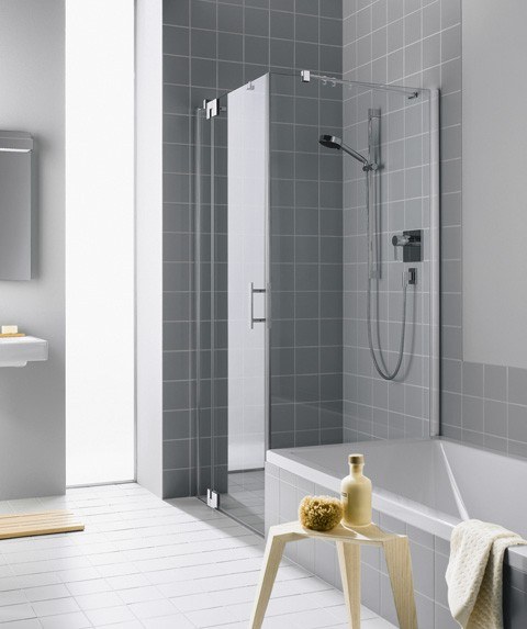 Kermi Seitenwand Filia XP TVD 0800x1750, silber hochglanz, ESG Opaco mit KermiClean FXTVD08017VYK Image