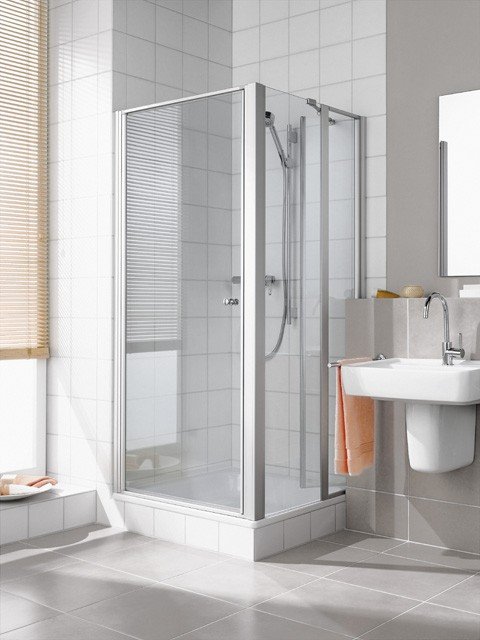 Kermi Schwingtür Ibiza 2000 STW 0800x1850, weiss, ESG klar, I2STW080182AK I2STW080182AK Image