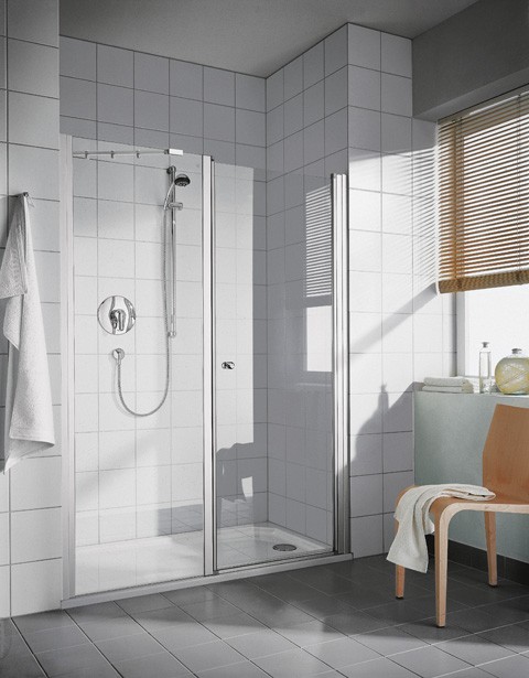 Kermi Schwingtür Ibiza 2000 SOL 1600x2000, weiss, ESG Opaco, I2SOL160202UK I2SOL160202UK Image