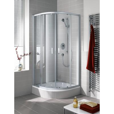 Kermi Viertelkreis Ibiza 2000 T20 V42 x1850, silber mattglanz, ESG klar mit KermiClean I2T20V42181PK Image