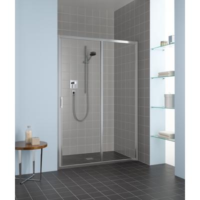 Kermi Gleittür Liga G2R 1350x2000, silber mattglanz ESG klar LIG2R135201AK Image