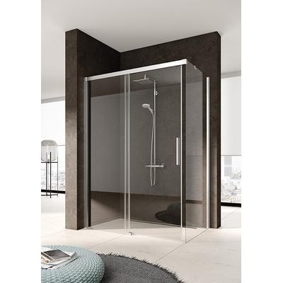 Kermi Seitenwand Nica TWR 0800x1850, silber hochglanz, ESG klar mit KermiClean, NITWR08018VPK NITWR08018VPK Image