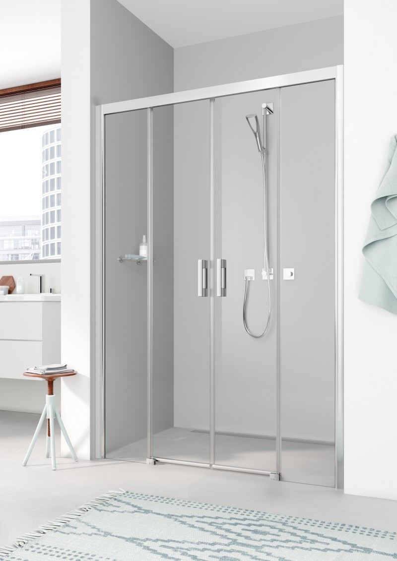 Kermi Gleittür Pega D4B 1400x1850 BV: 1360-1400 SIHG ESG Opaco, PED4B14018VUK PED4B14018VUK Image