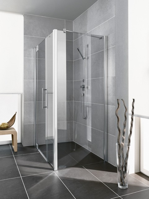 Kermi Seitenwand Pasa XP UWD 0900x2000, silber hochglanz, ESG klar mit KermiClean, PXUWD PXUWD09020VPK Image