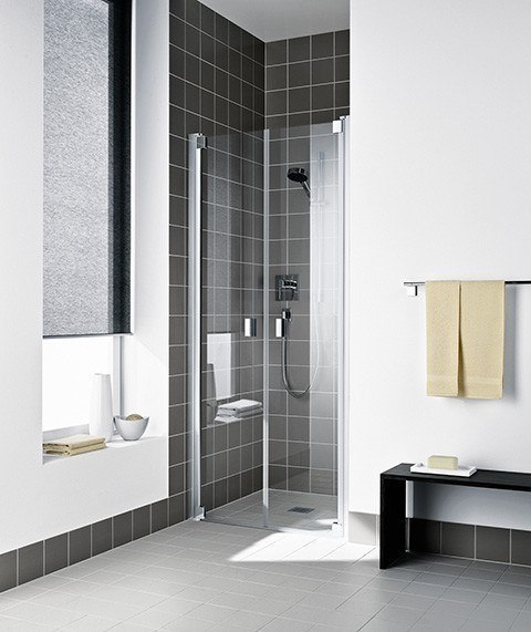 Kermi Pendeltür Raya PTD 1130x1850, silber hochglanz, ESG Opaco mit KermiClean, RAPTD RAPTD11318VYK Image