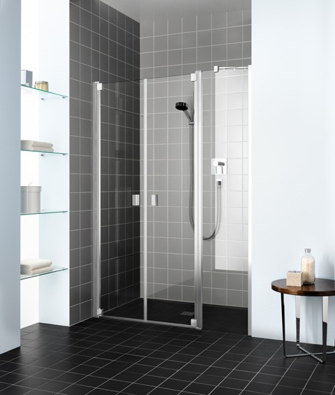 Kermi Pendeltür Raya PFL 1830x2000, silber hochglanz, ESG Opaco, RAPFL18320VUK RAPFL18320VUK Image