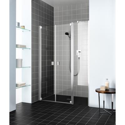 Kermi Pendeltür Raya PFR 1200x2000, silber hochglanz, ESG klar mit KermiClean, RAPFR12020VPK RAPFR12020VPK Image