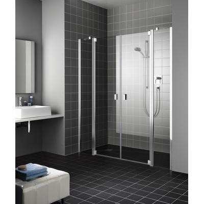Kermi Pendeltür Raya PTF 1800x2000, silber hochglanz, ESG Opaco mit KermiClean, RAPTF RAPTF18020VYK Image