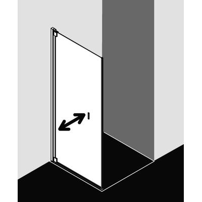 Kermi Seitenwand Raya TBL 0780x1850, silber mattglanz, ESG Opaco, RATBL078181UK RATBL078181UK Image