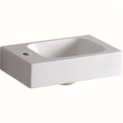 Geberit Handwaschbecken iCon, Hahnloch links, B: 380, T: 280 mm, 124836600, weiss mit Kera 124836600