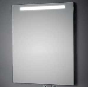 KOH-I-NOOR T5 Wandspiegel mit Oberbeleuchtung, B: 140 cm, H: 80 cm 45791 Image