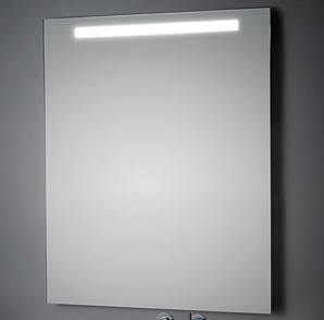 KOH-I-NOOR LED Wandspiegel mit Oberbeleuchtung, B: 400, H: 900, T: 33 mm L45754 Image