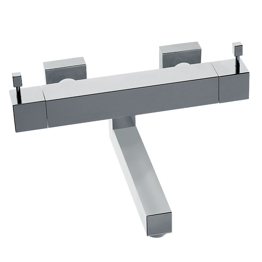 KAJA-Aquadrat Zweigriff-Wand-Spültischbatterie, Ausl. 255 mm, chrom 31804-C Image