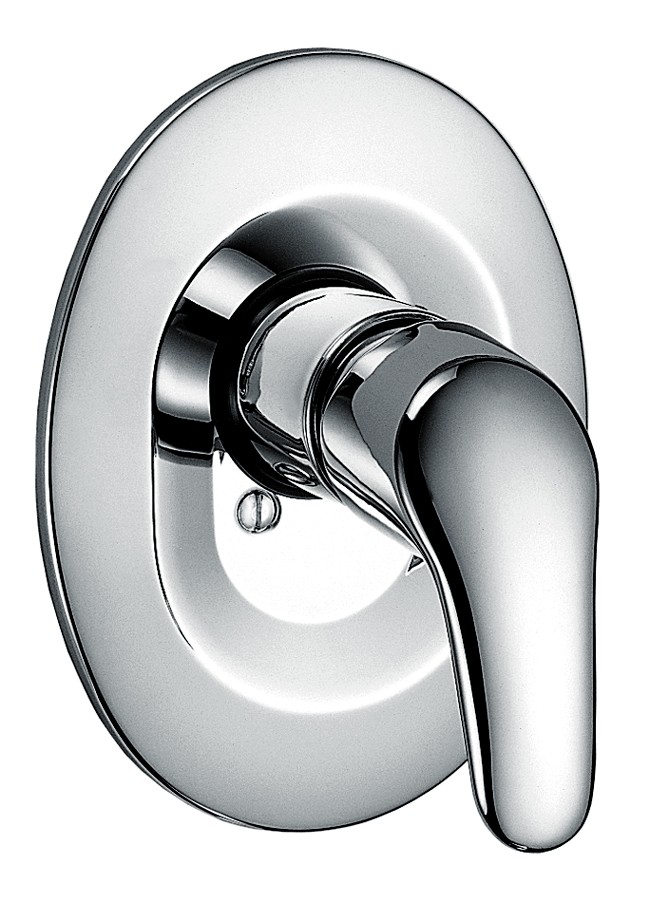 KAJA-MIX Einhebel-Unterputz-Brausebatterie sichtb. Teile, velourschrom 33462-E Image