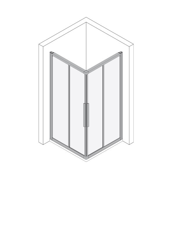 Koralle Eckdusche myDay ESF2 75/90, VB029S1120AP1 VB029S1120AP1 Image