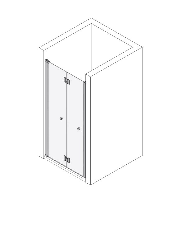 Koralle Faltdusche myDay NFTA R 100, VB04110020DA1 VB04110020DA1 Image