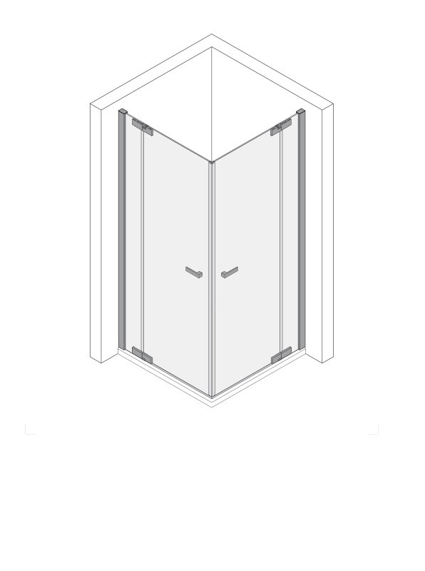 Koralle Eckdusche S800 EPFS R 75, VD01607520CA1 VD01607520CA1 Image