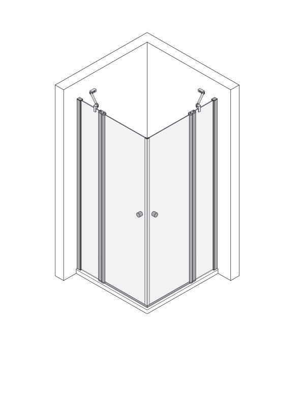 Koralle Eckpendeldusche TwiggyPlus EPF 75, VZ11507518AA1 VZ11507518AA1 Image