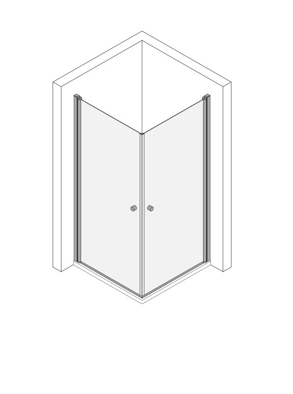 Koralle Eckpendeldusche TwiggyPlus EPW 80, VZ13308020AA1 VZ13308020AA1 Image