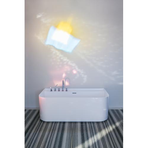 LAUFEN Badewanne Sonar 815x1600x535 aus Sentec mit Hahnloechern weiss H2203470000361