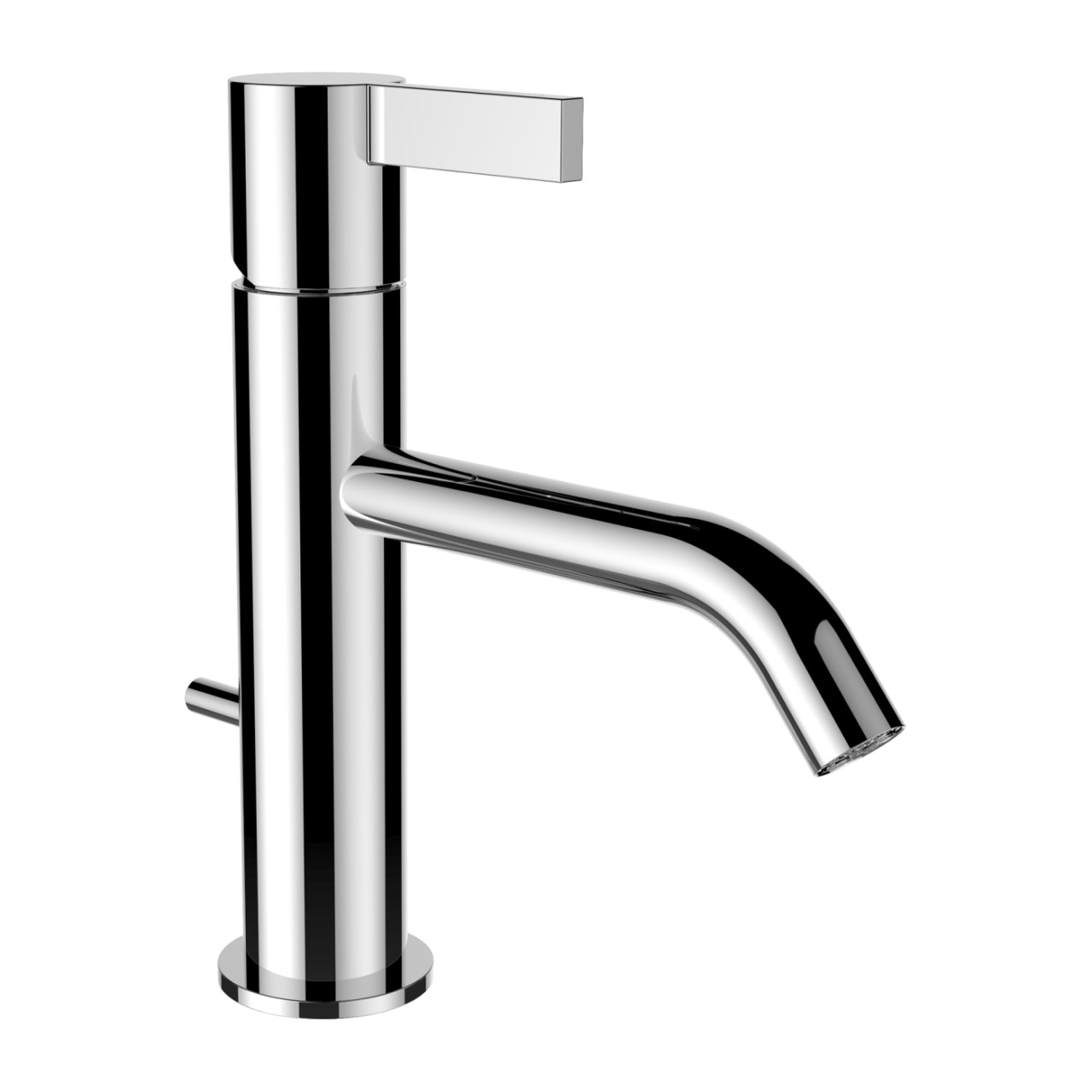 LAUFEN Waschtischarmatur Kartell LAUFEN Festauslauf Ausladung 135 mm mit Ablaufventil chrom H3113310041211 Image